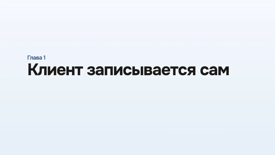 Кадр из главы «Клиент записывается сам» видеообзора ВетПлана